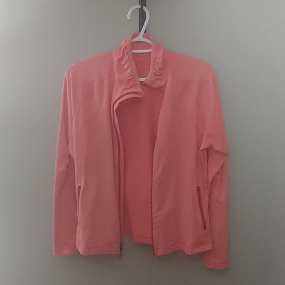 Girls L zip up yoga top - Picture 1 of 3